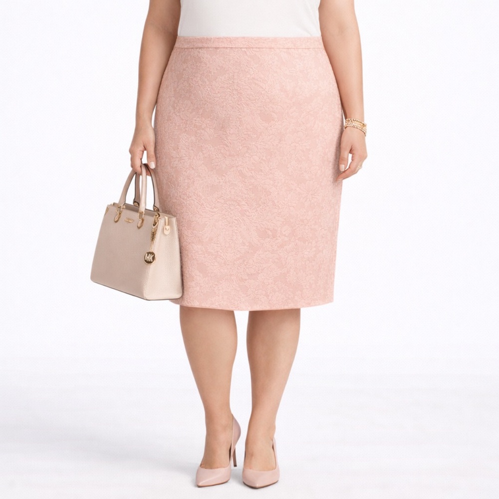 Calvin Klein Pink Pencil Skirt Knee-length for Casual Work size XL